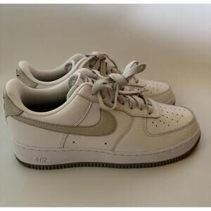Nike By You Mens 7/Womens 8.5 Air Force 1 Low Sneakers White/Grey DV3907-900 NEW